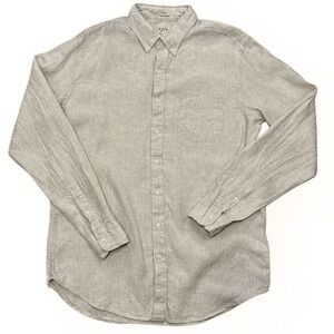 J.Crew Irish Linen Button-Down Shirt – Classic Fit – LT